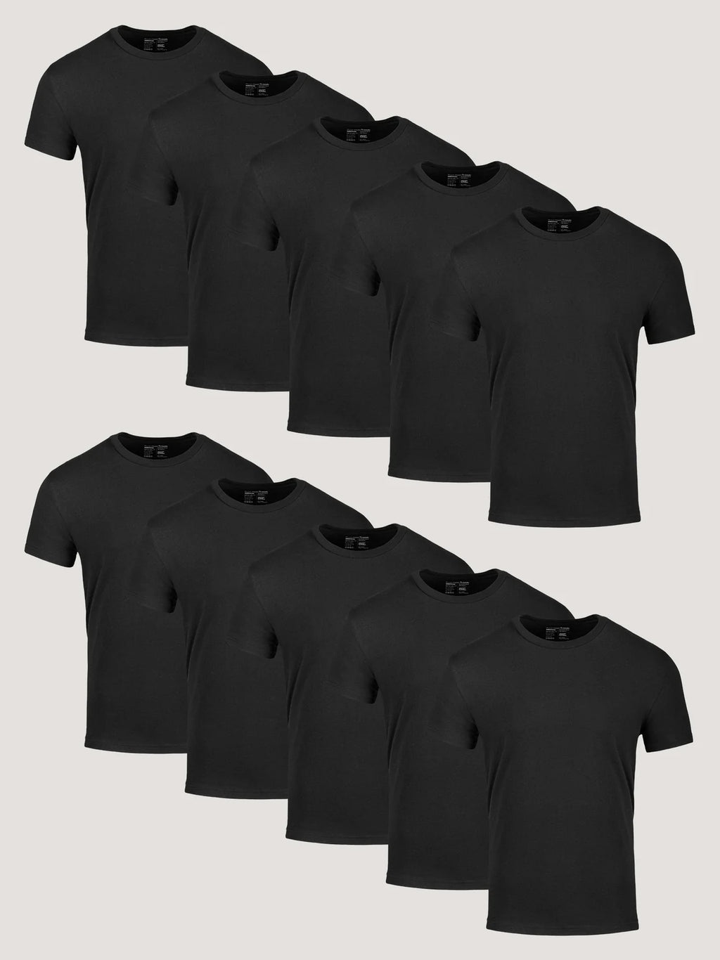 All Black Crew 10-Pack
